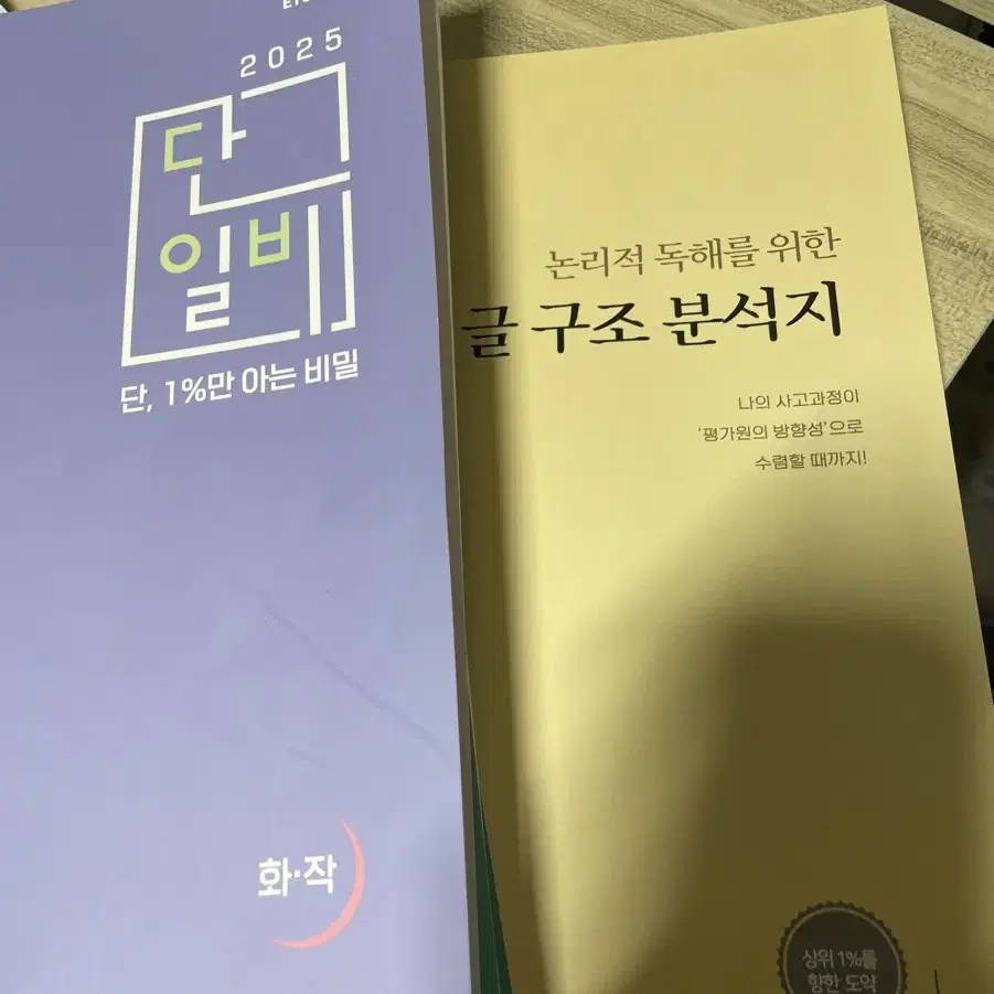 단일비 화작 공통 글구조분석지판매