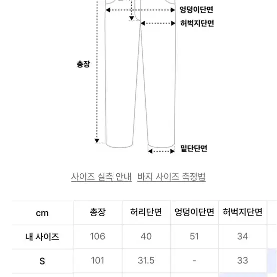 제로 스웻 팬츠 네이비 (사이즈M)