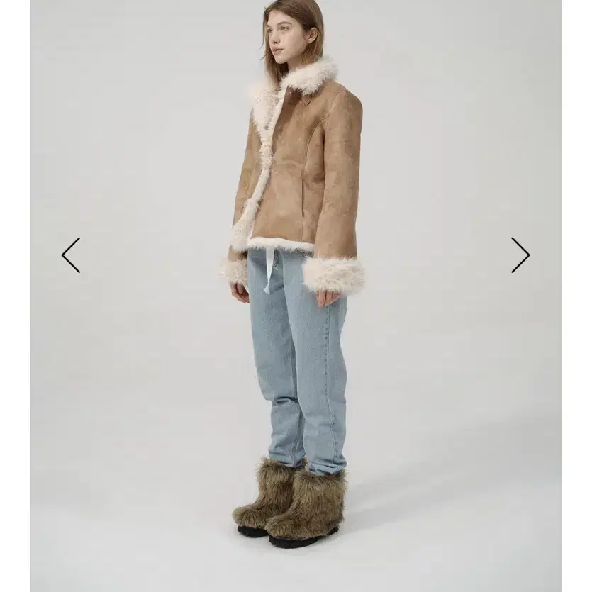 더바넷 katey eco shearling jacket