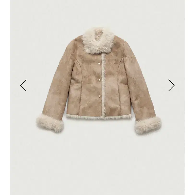 더바넷 katey eco shearling jacket