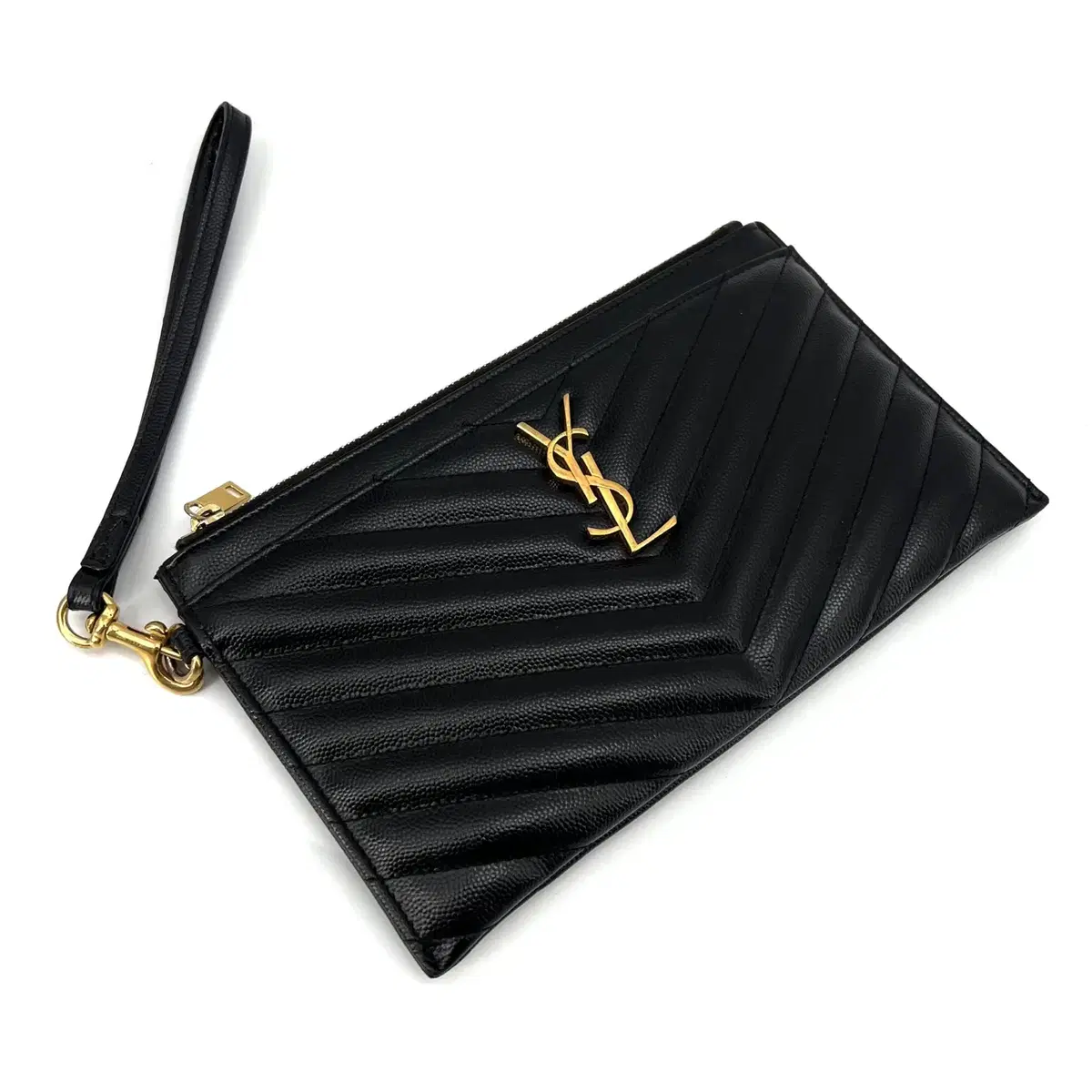 Saint Laurent Monogram Matelassé Strap Billfold Wallet