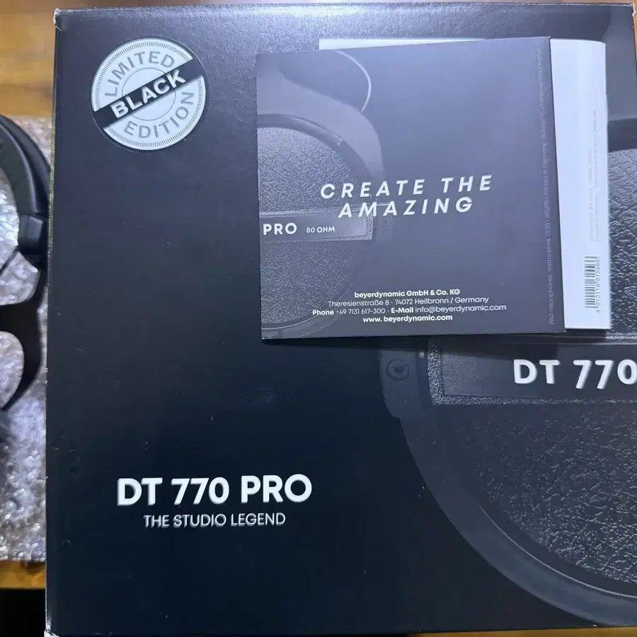 DT770 pro 헤드폰 (블랙 에디션) 모니터링 헤드폰