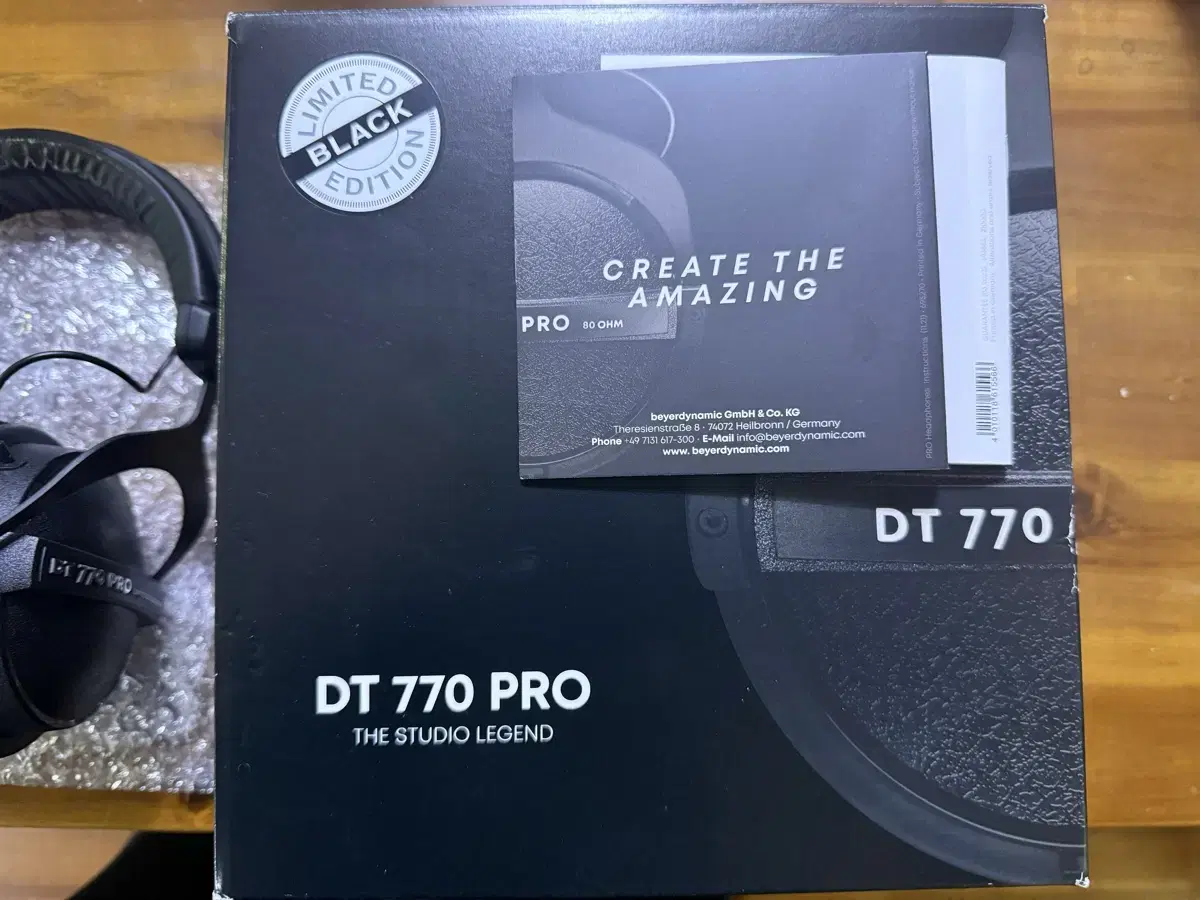 DT770 pro 헤드폰 (블랙 에디션) 모니터링 헤드폰