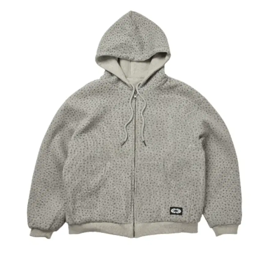 ERTR Reversible Hoodie Zip-Up Waffle Gre