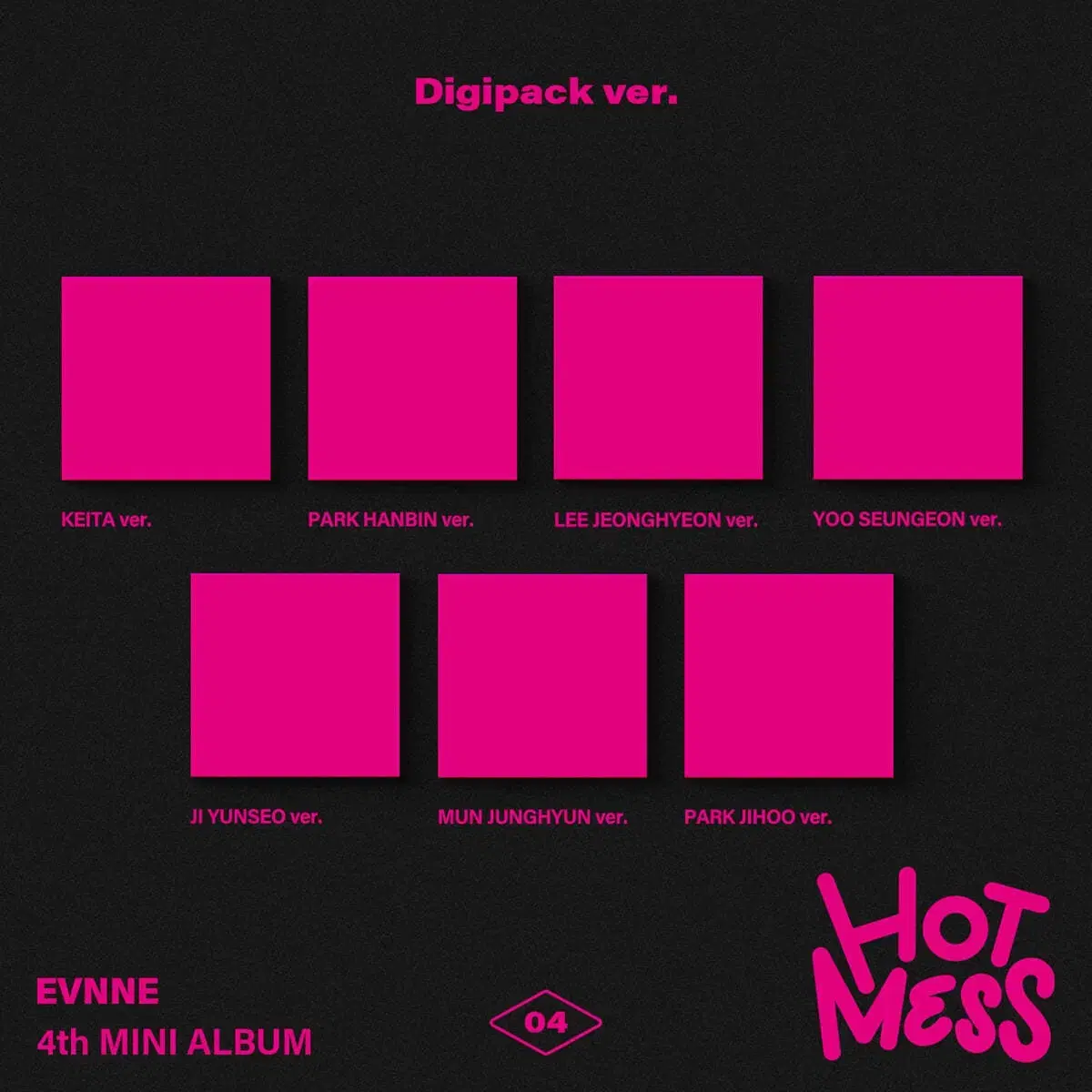 EVNNE MINI 4th Album HOT MESS sealed digipack WTS