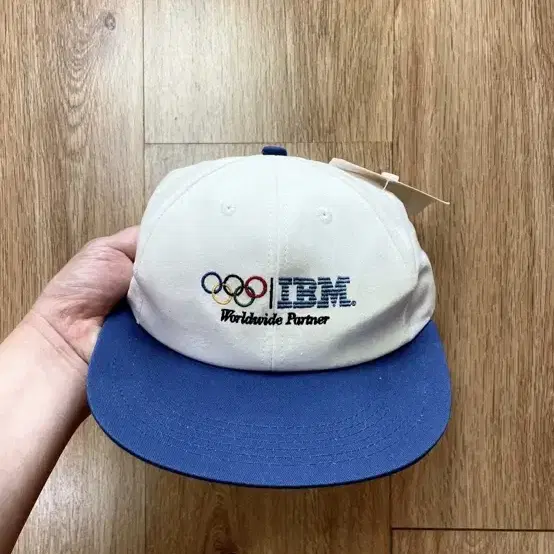 국내 유일 90s Made USA IBM 빈티지 투톤 볼캡 모자