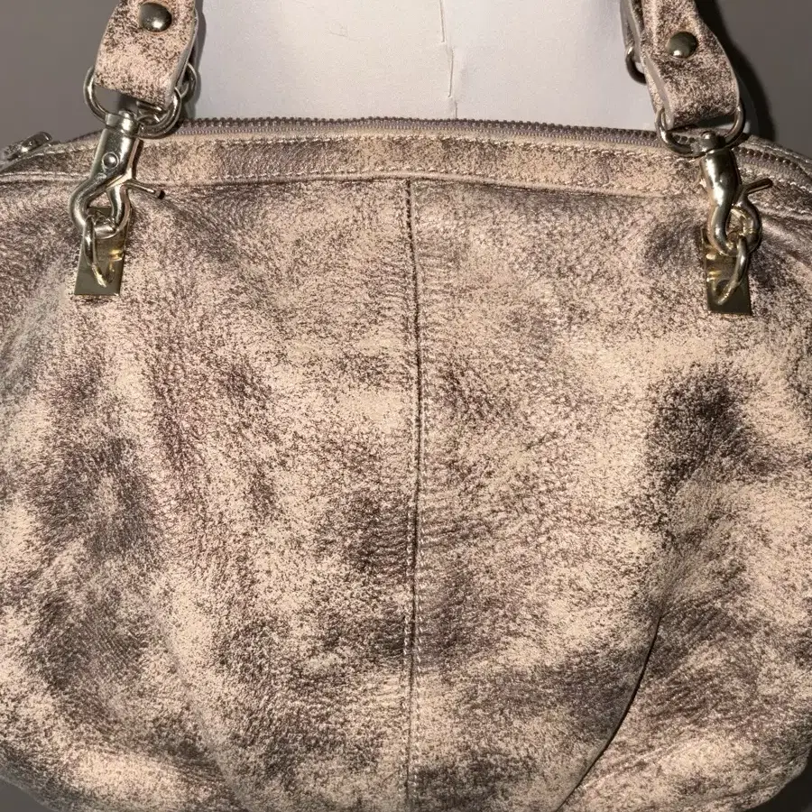 Gold Beige Black Point Vintage Bag