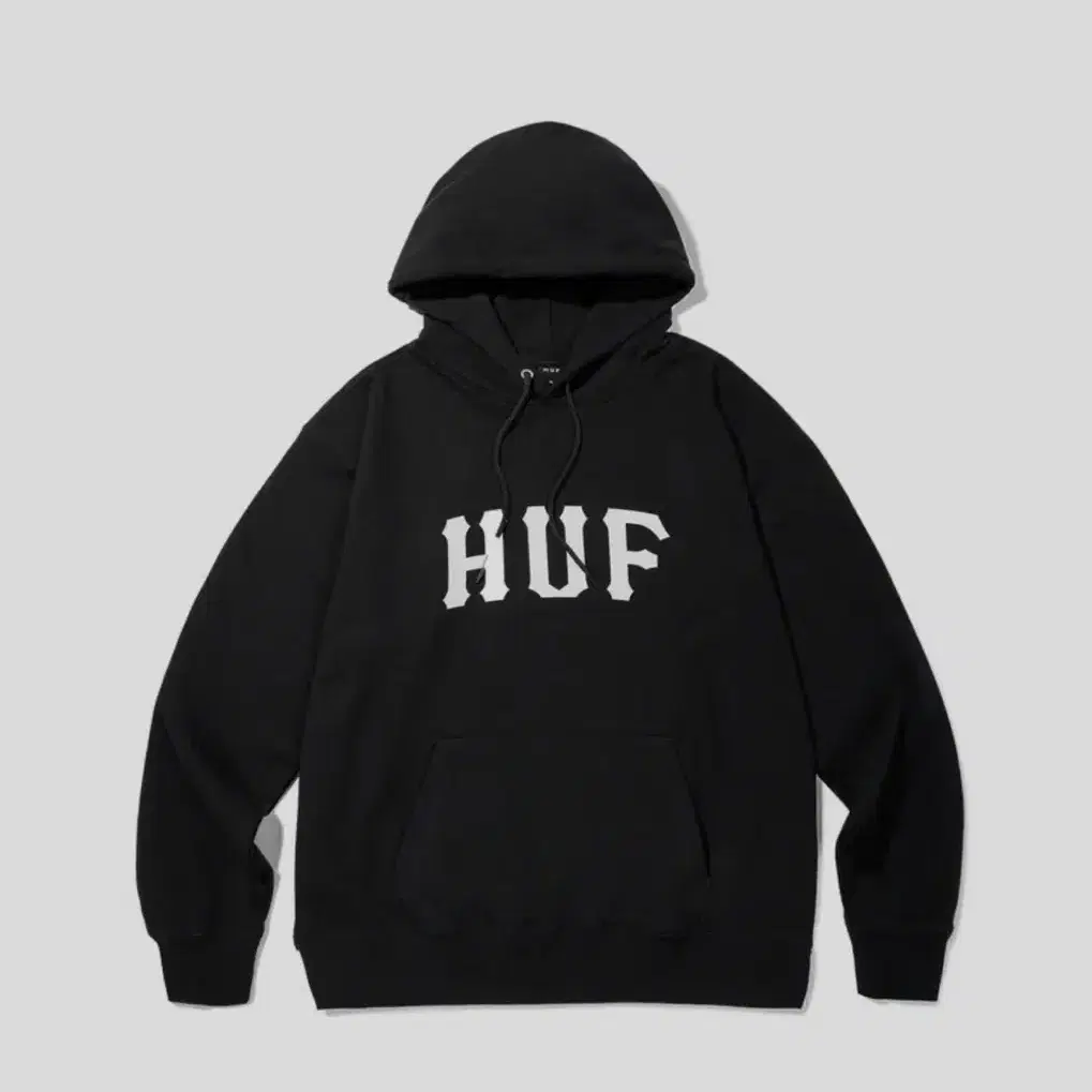 HUF ARCH LOGO HOODIE BLACK M