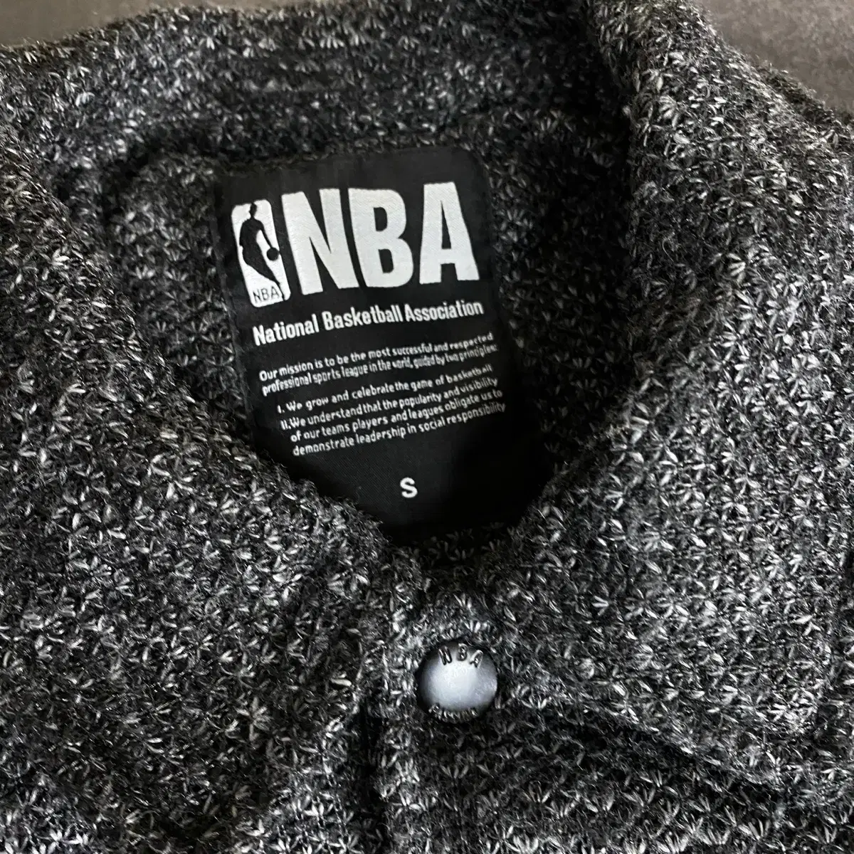 NBA 울 자켓 s