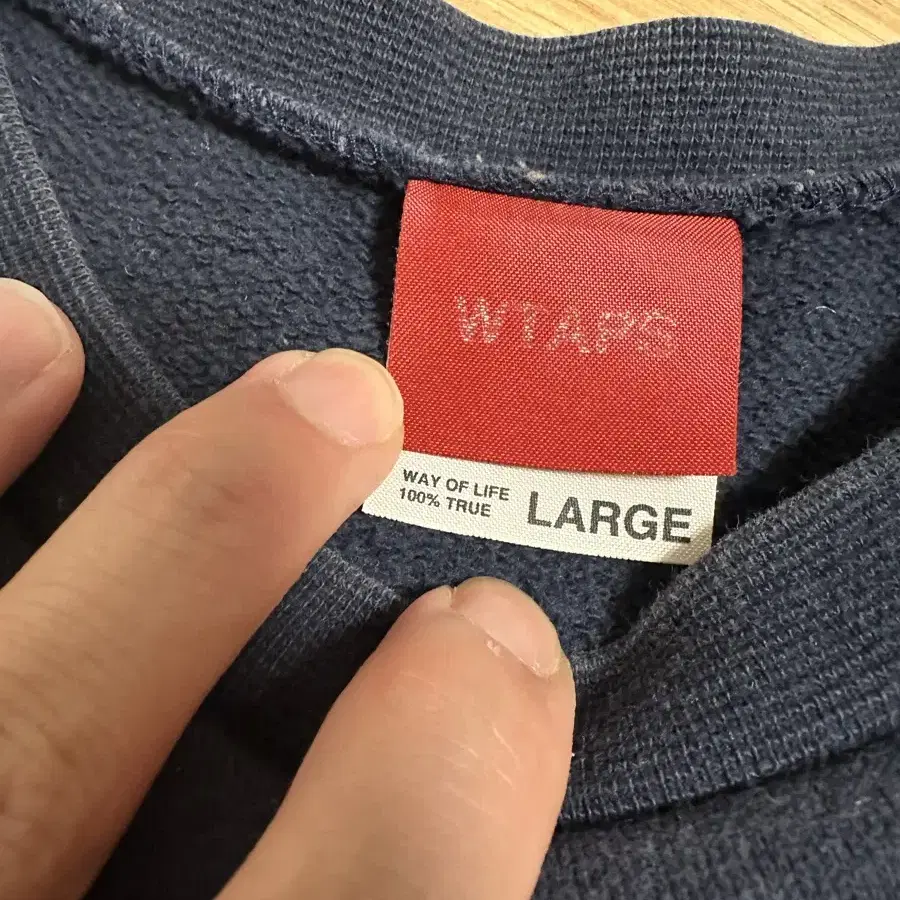 Wtaps 스팟 맨투맨 L사이즈 네이비