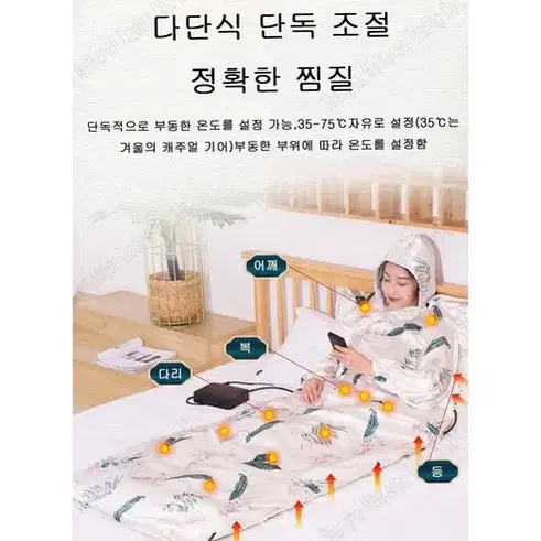 (무료배송&AS보장)1인용 사우나 해독 가정용 수분 배출 스파 매트