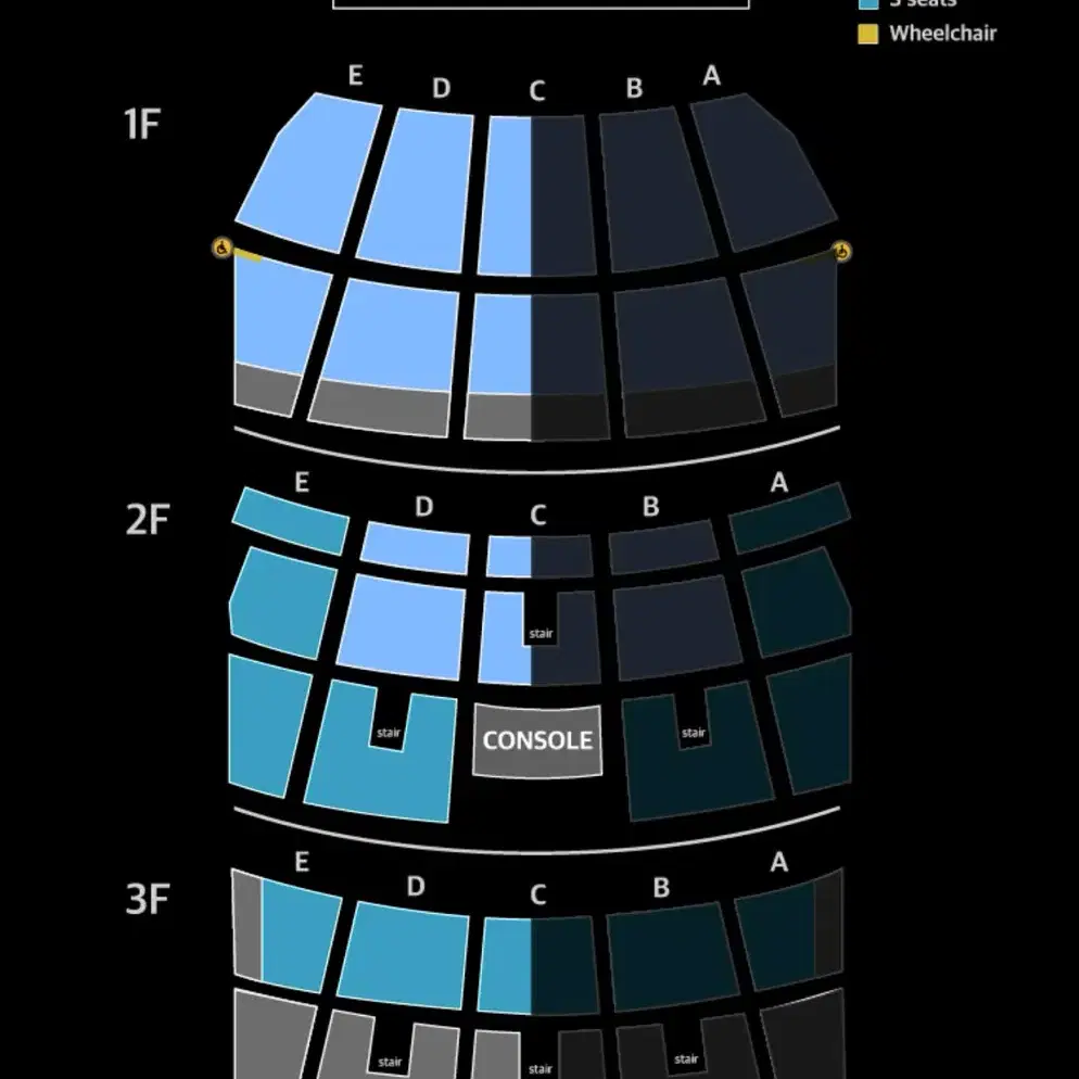 트레저 콘서트 일요일 3층 판매