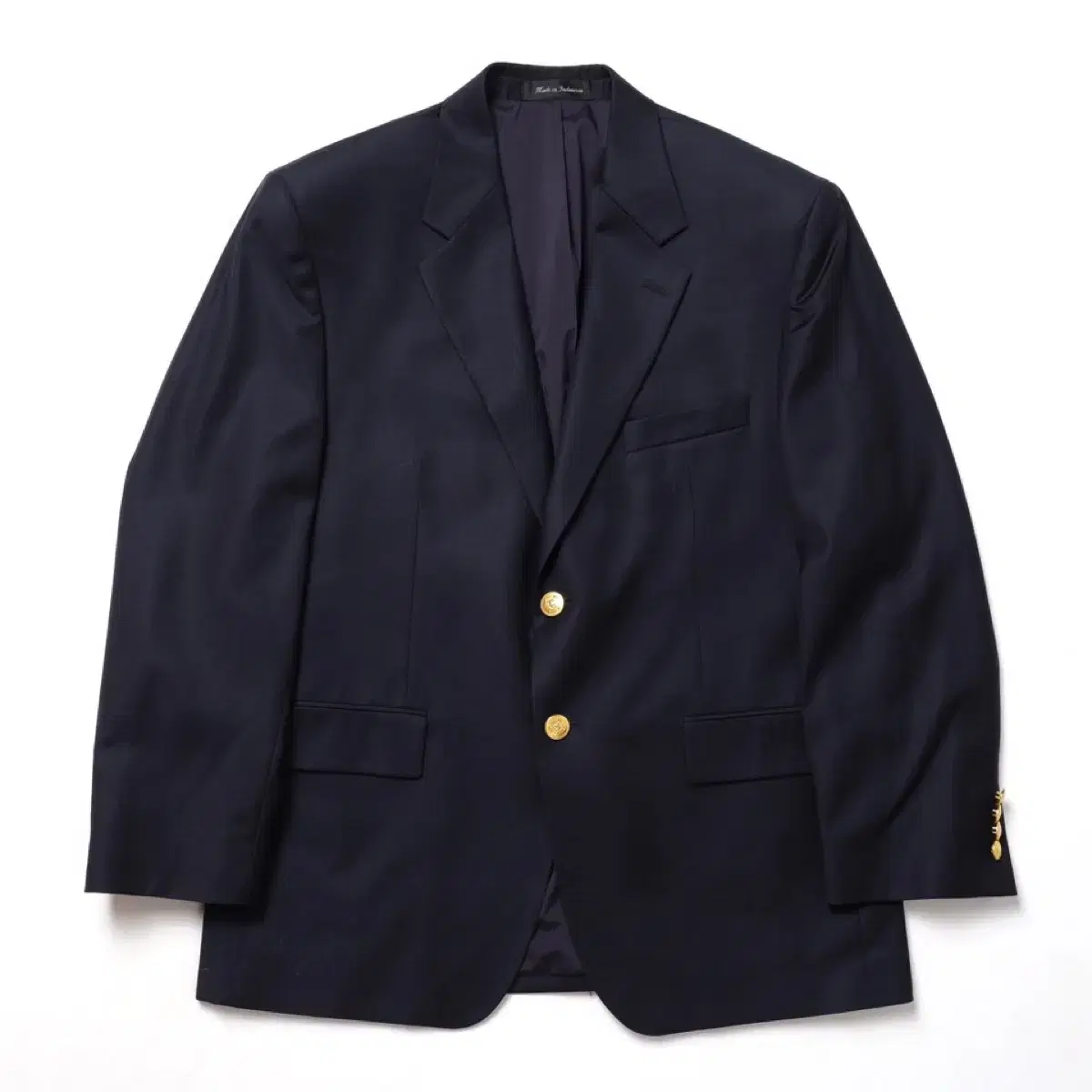 로렌 랄프로렌 2B Gold Button Wool Blazer