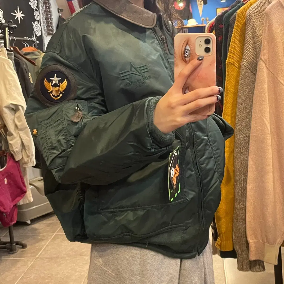 (NO.9) AlphaIndustries 빈티지 알파인더스트리 항공점퍼