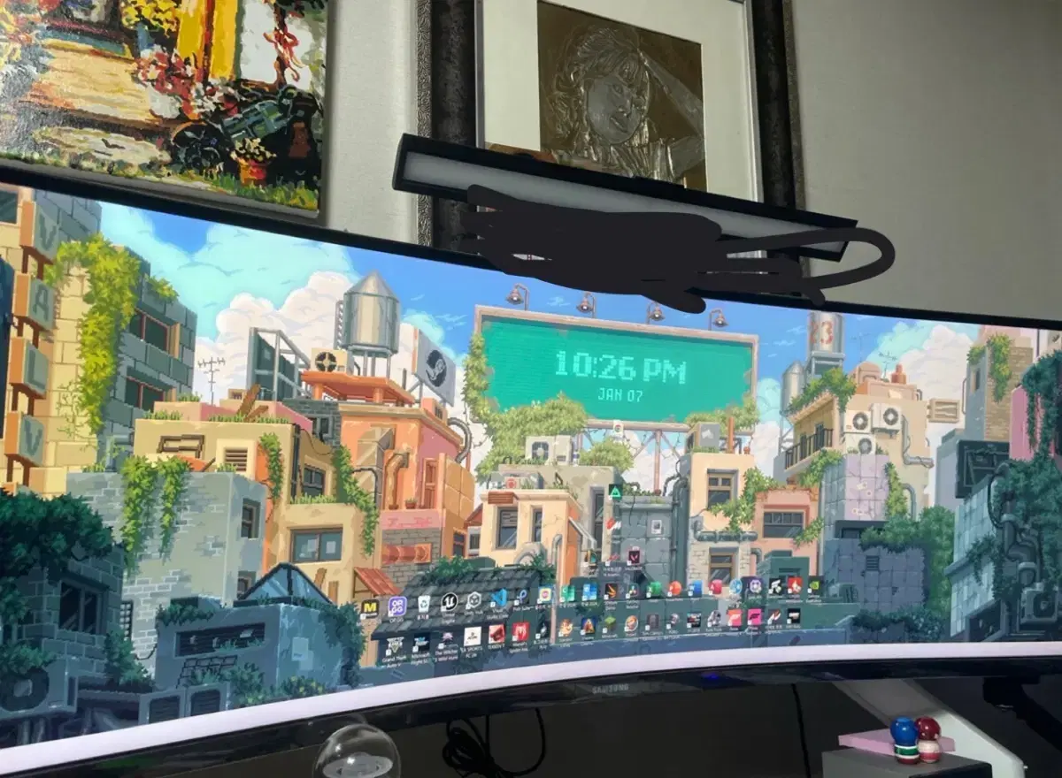 삼성 49인치 120hz 모니터 C49RG90 급처