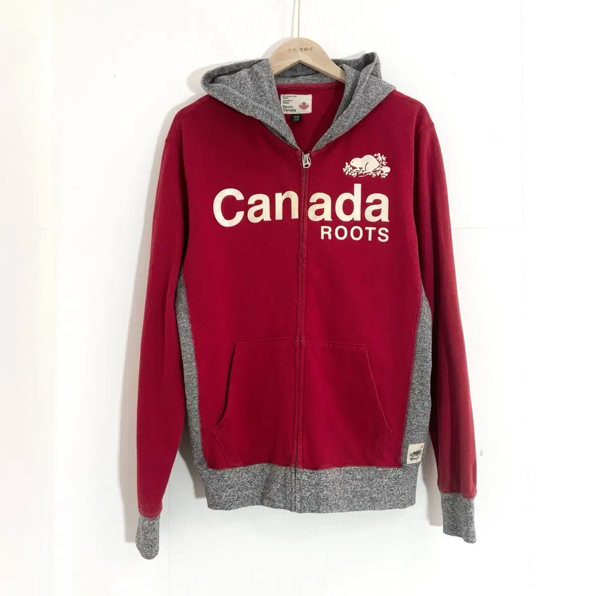 캐나다 루츠 후드집업 M(100) Canada Roots Zip up