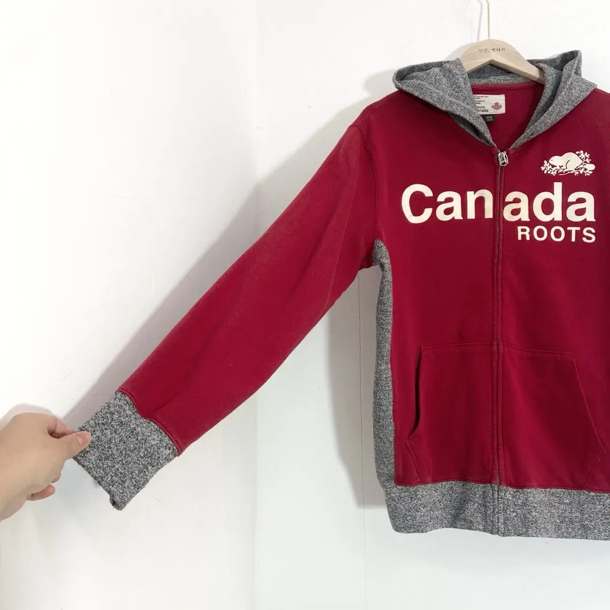 캐나다 루츠 후드집업 M(100) Canada Roots Zip up