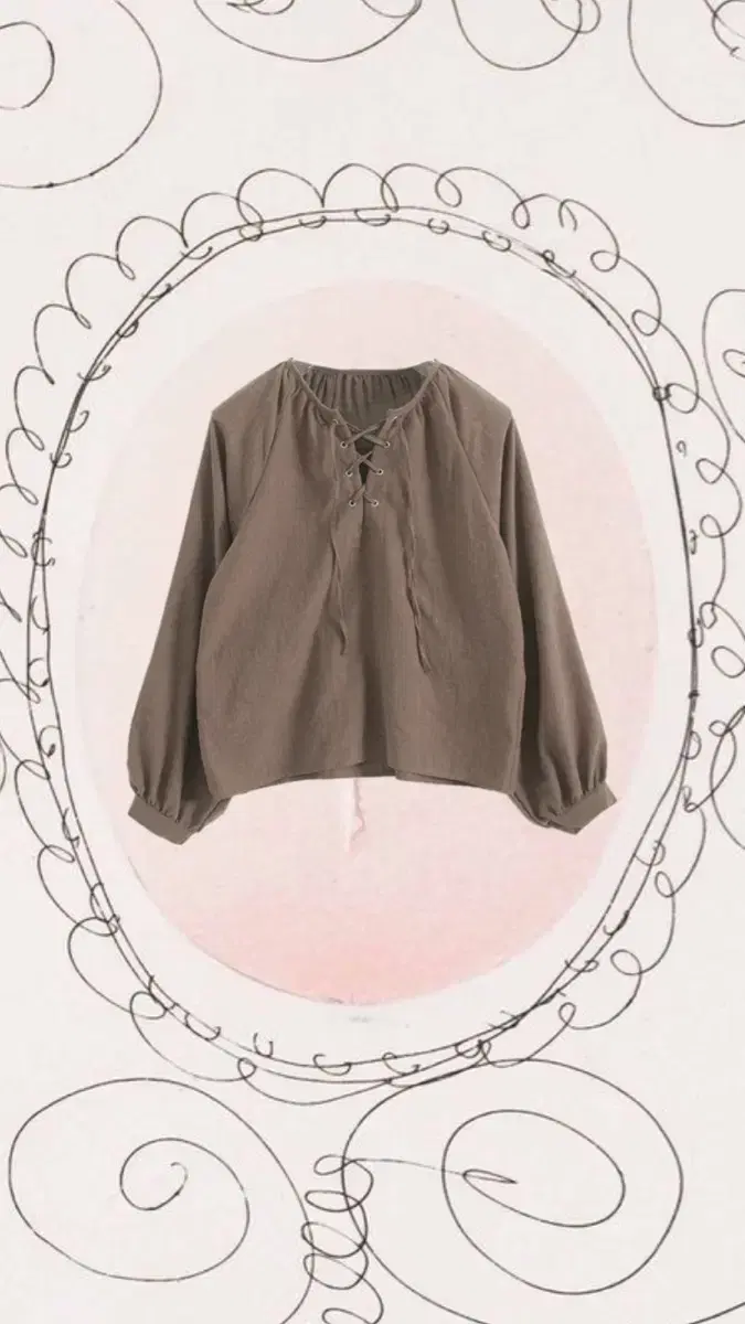 V natural eyelet blouse