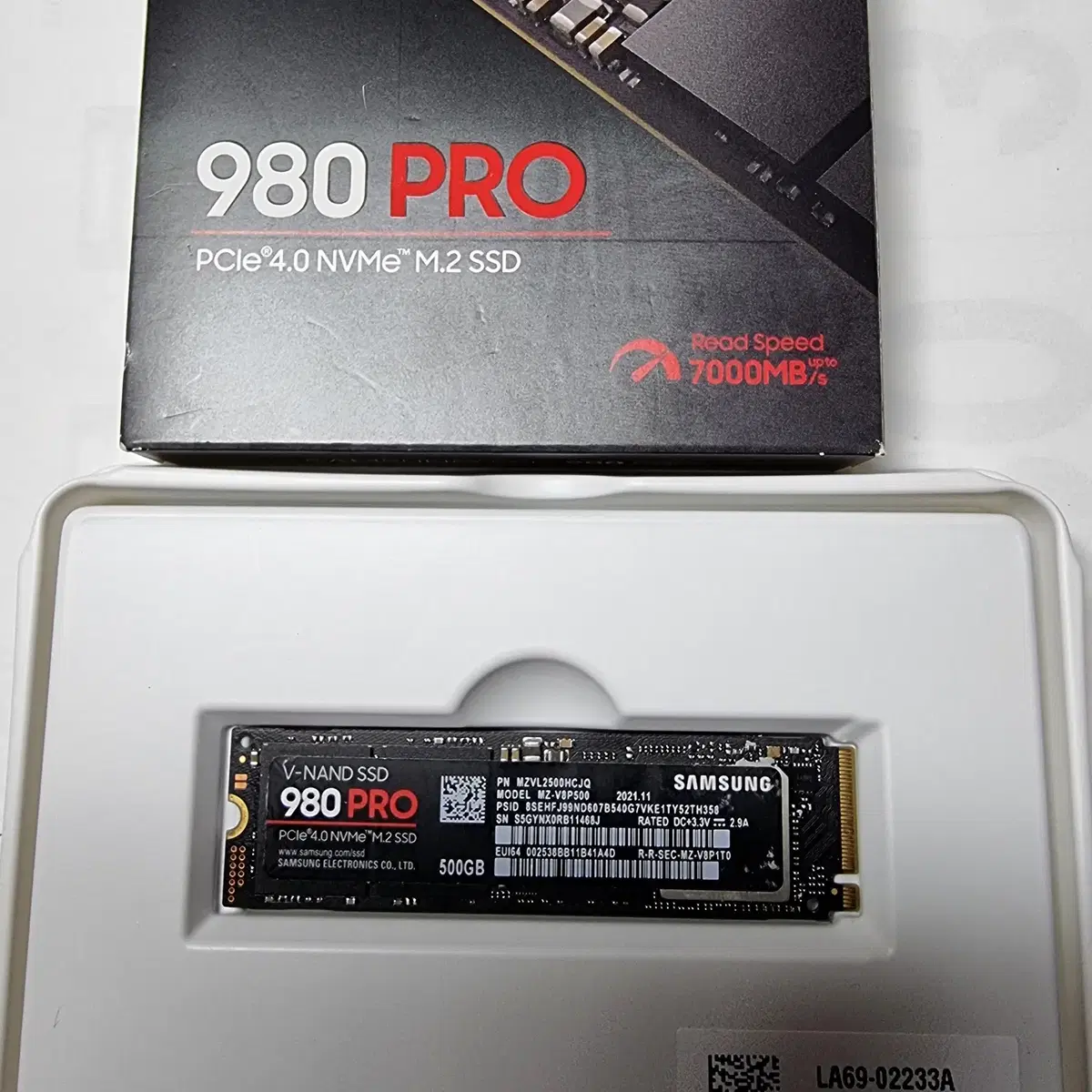 SSD 삼성전자 980  PRO M.2 NVMe 500GB 판매