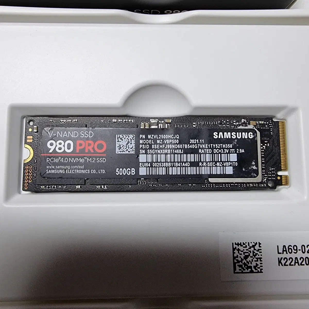 SSD 삼성전자 980  PRO M.2 NVMe 500GB 판매