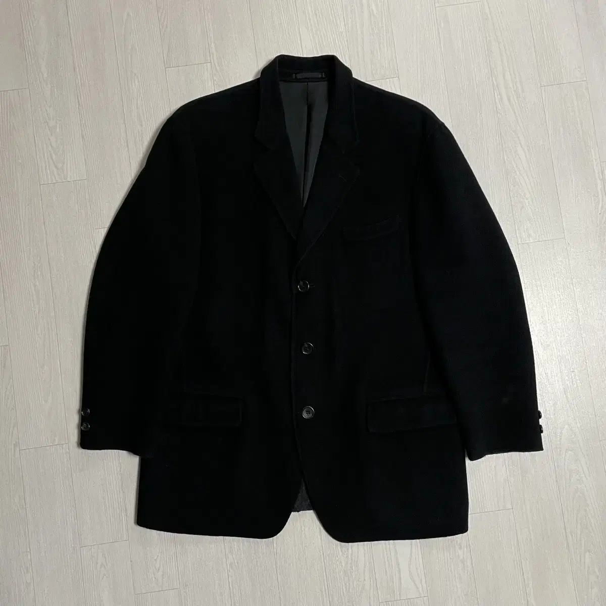 90's Issey Miyake black wool jacket