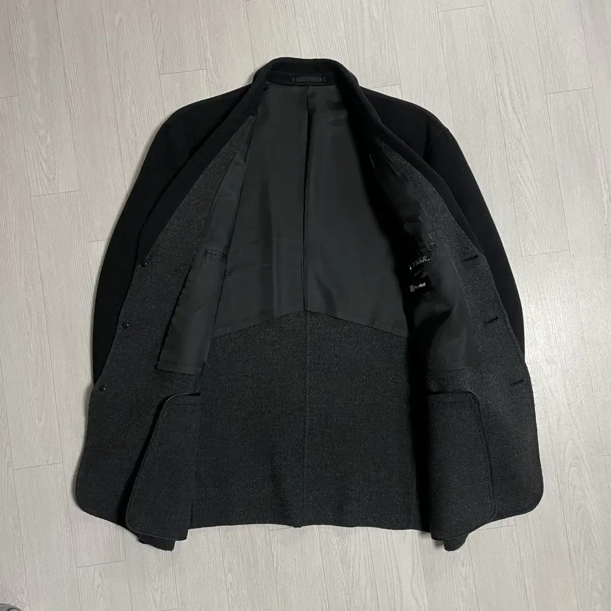 90's Issey Miyake black wool jacket