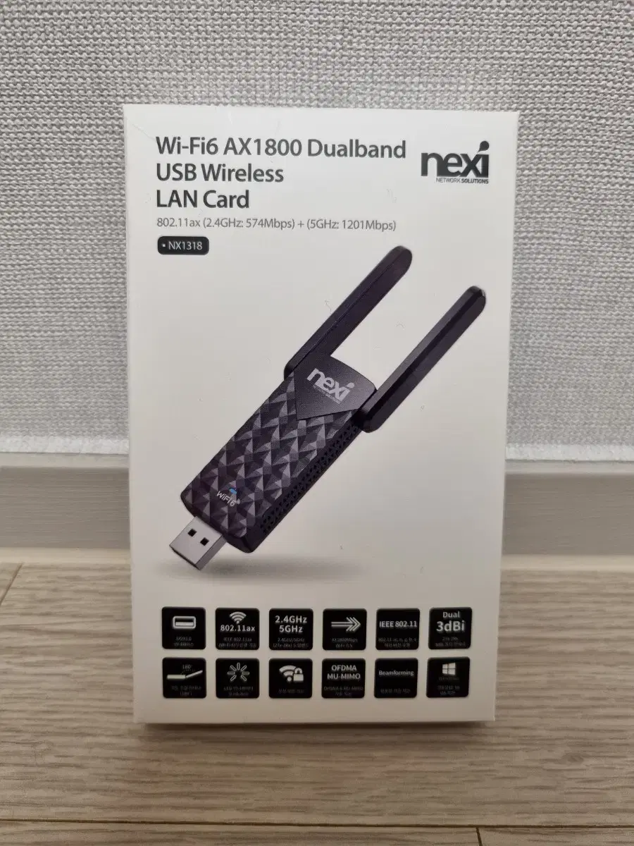 NEXI AX1800 USB 무선랜카드(새 상품) 판매합니다.