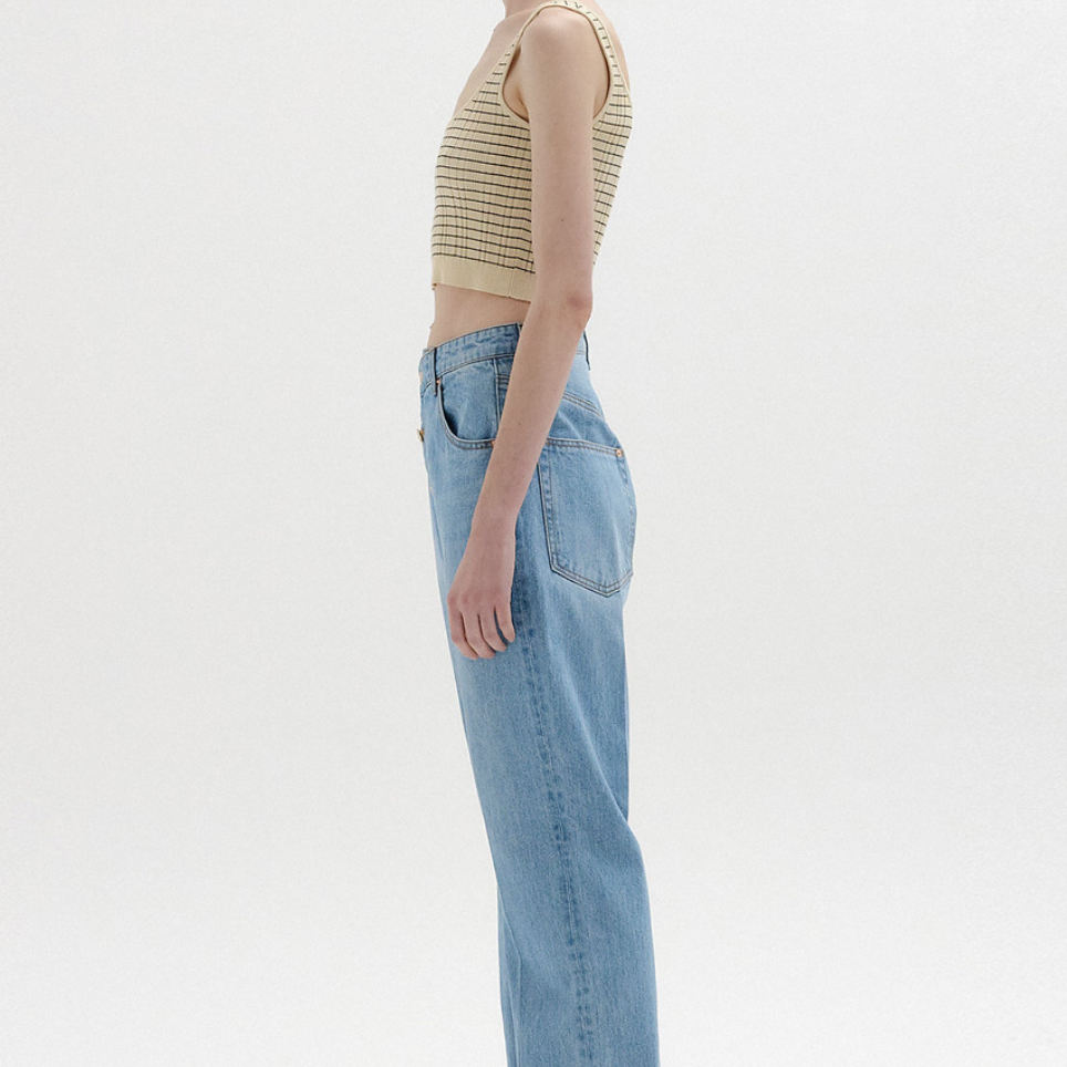 여성55)EENK 잉크 SENEVA Front Denim Pants