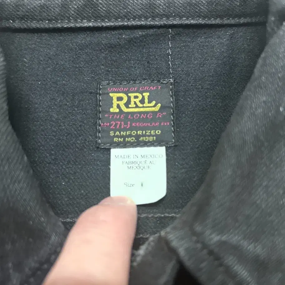 RRL LOT 271 흑청 M