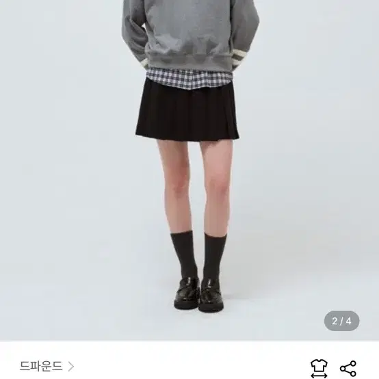 드파운드 스웻셔츠 color block sweatshirt