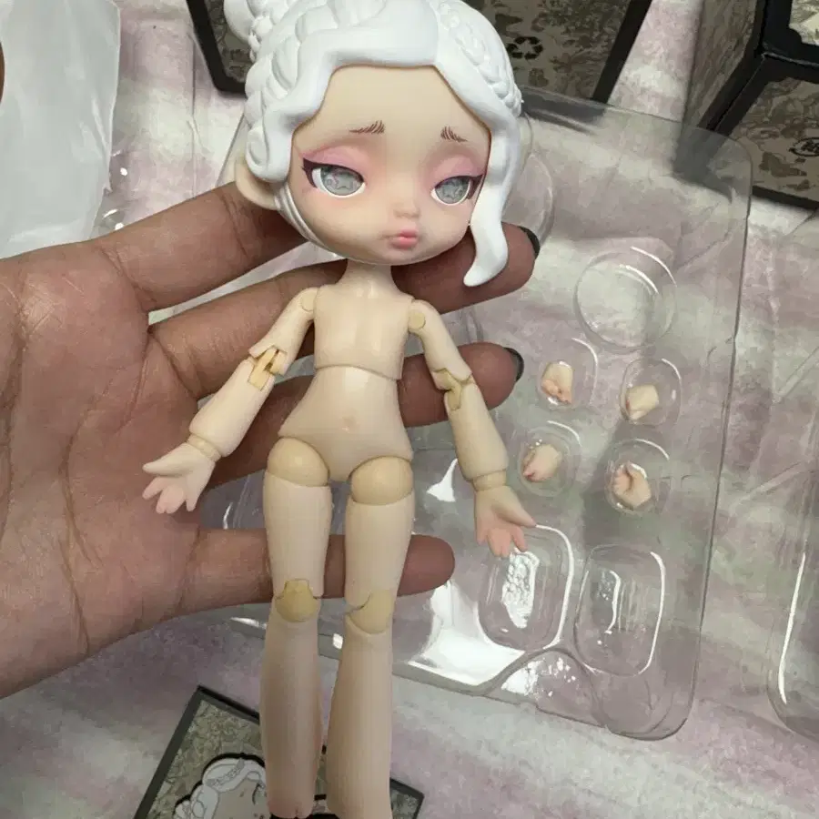 Bjd 액션피규어 로라 흑백트럼 시리즈 (본체만)