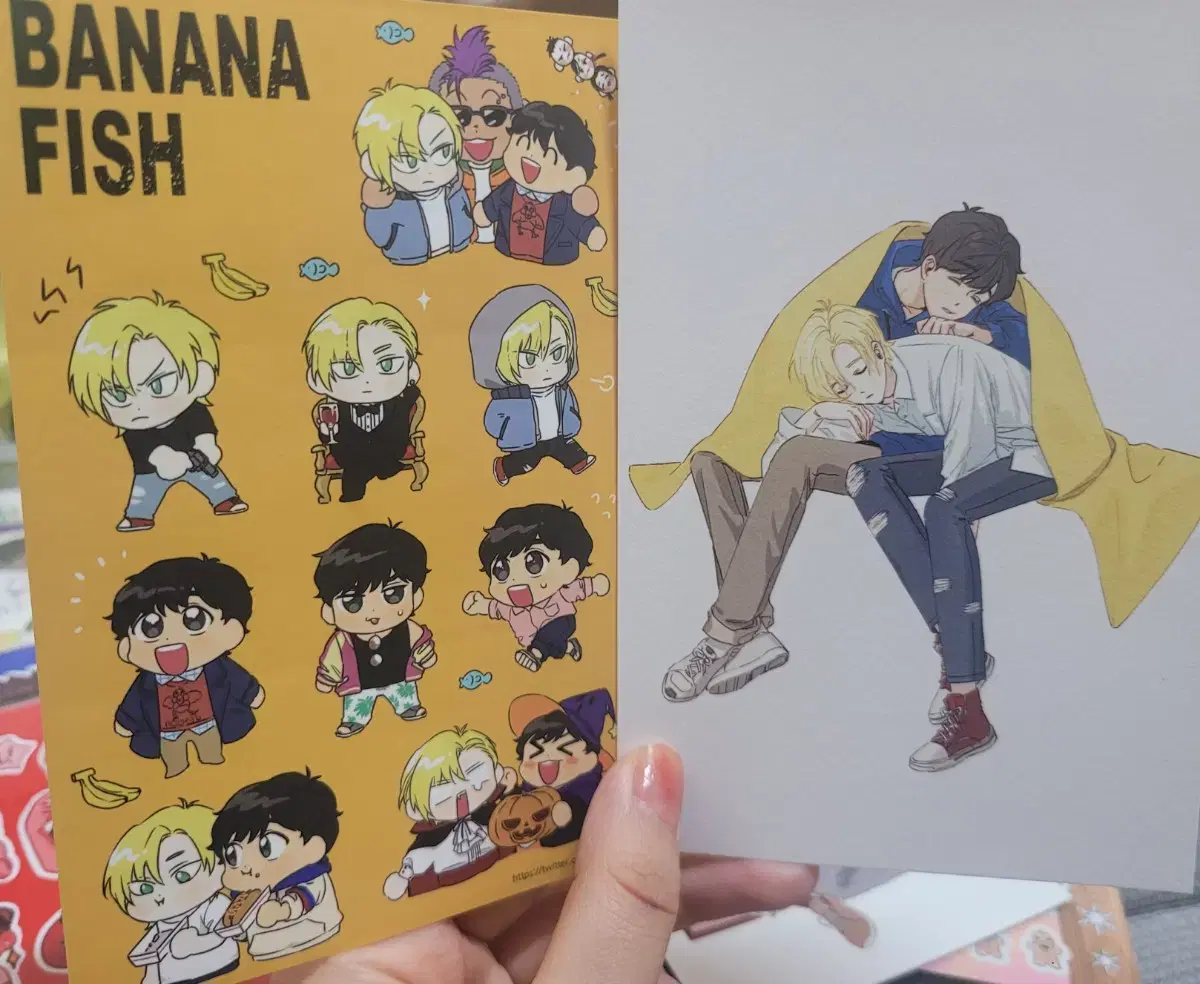 바나나 피쉬 Banana fish 스티커/엽서