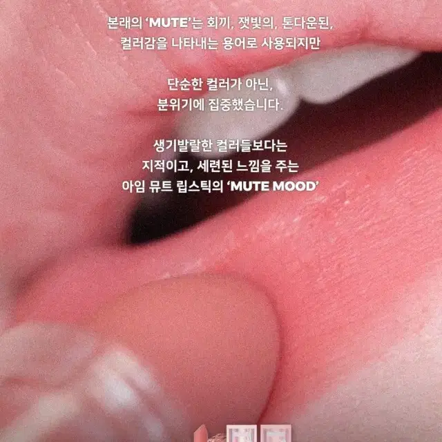 새상품 블레스문 아임 뮤트 립스틱 01 인