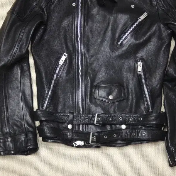 (95) 레더 leather 라이더 남성 슬림 자켓