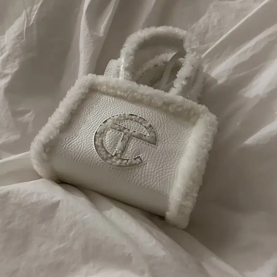 Telfar x UGG Small Shopper Crinkle White