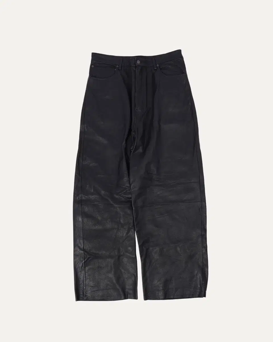 (M) Balenciaga baggy leather pants