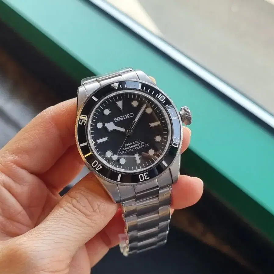 세이코 커스텀 튜더 블랙베이 39mm 사이즈 오토매틱