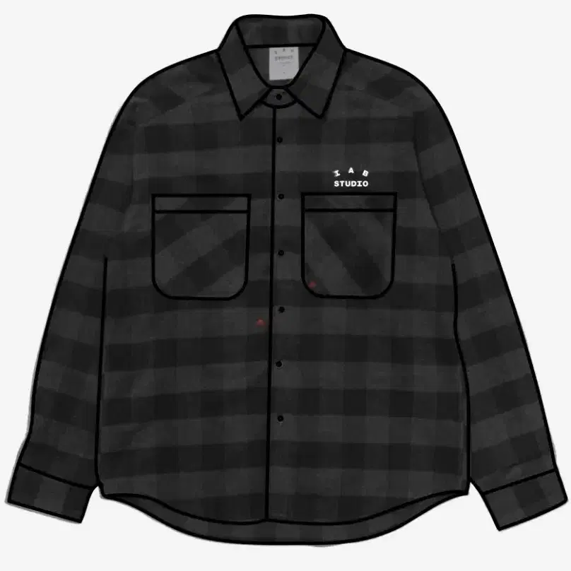 IAB STUDIO GINGHAM CHECK SHIRT XXL