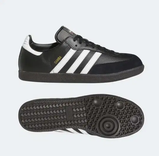 Same-day delivery) 265 Genuine Adidas Samba Black Shoes Sneakers Recommended Men's Brand