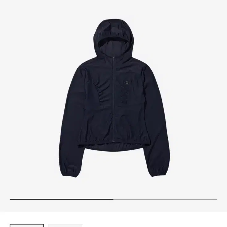 (W) Mischief Hooded Waffle Zip Up Navy