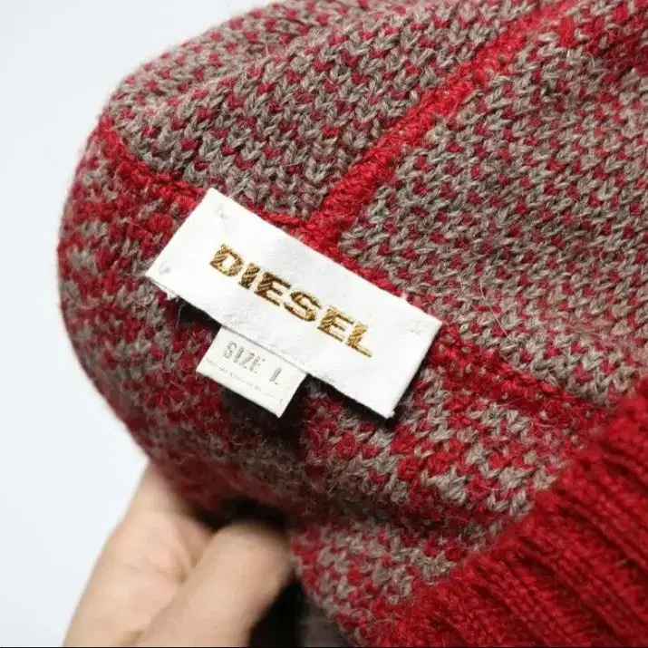 데질 Diesel 알파카 울 패턴 가디건