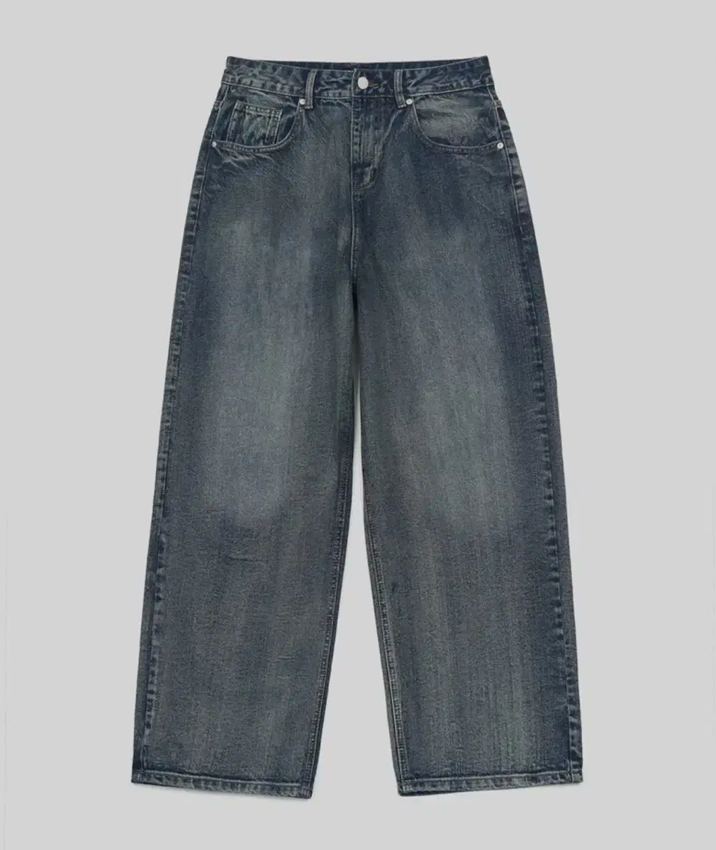 Topi Hayes Washed Wide Denim Pants