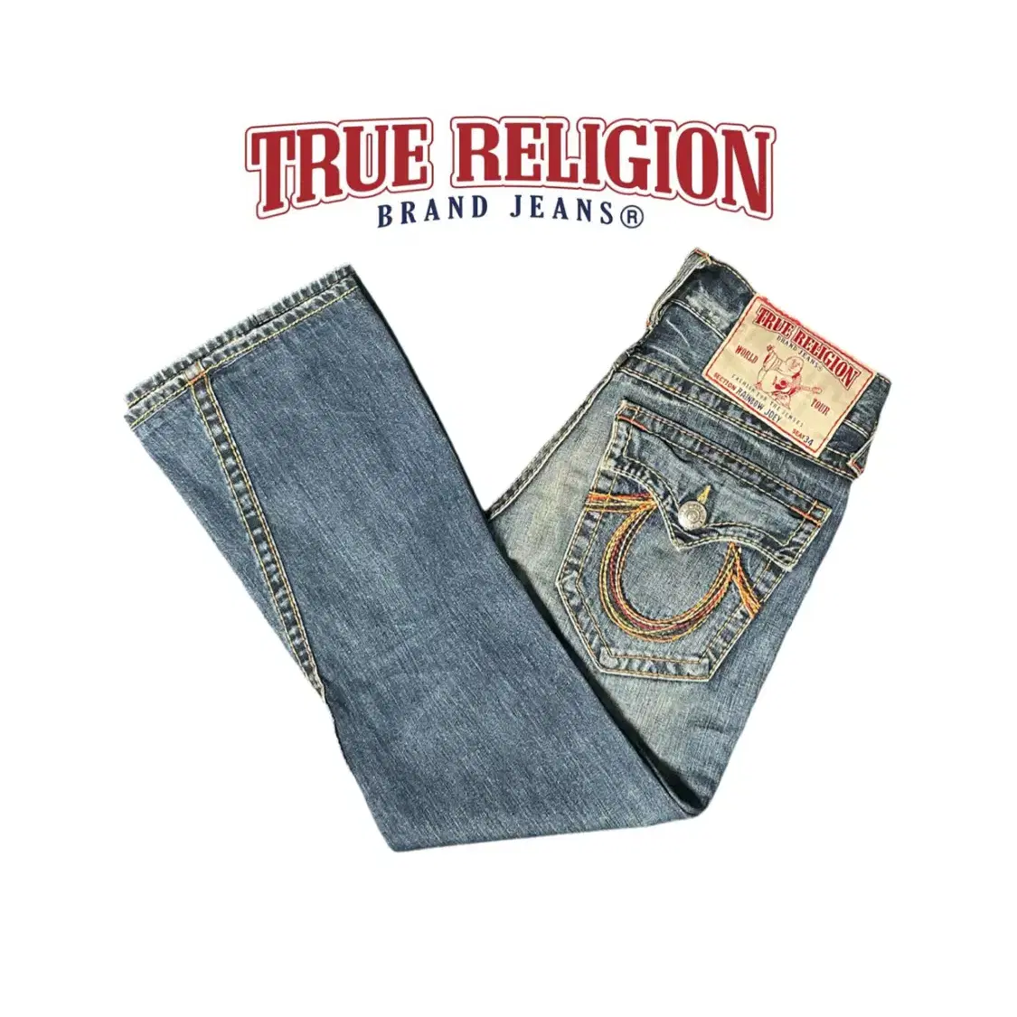 TRUE RELIGION 부츠컷 워싱 데님팬츠