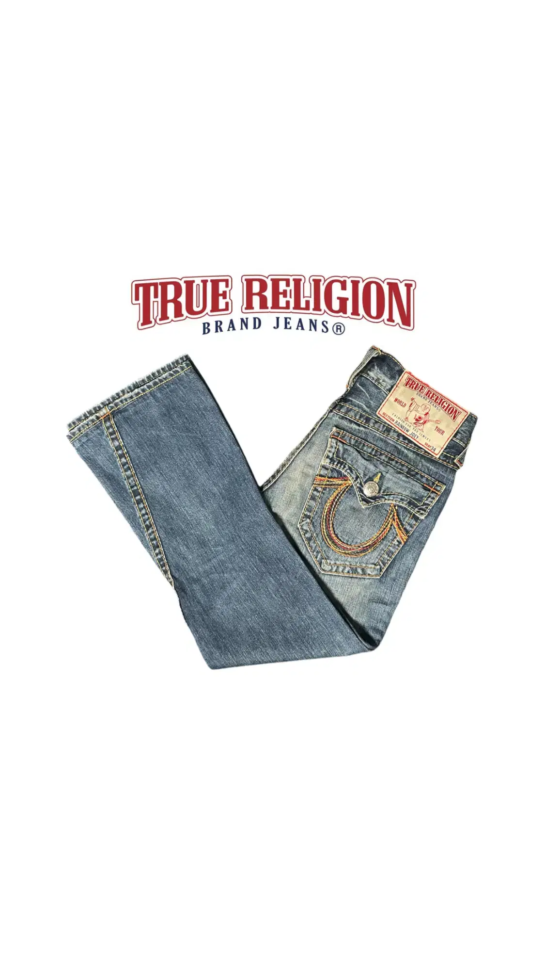 TRUE RELIGION 부츠컷 워싱 데님팬츠