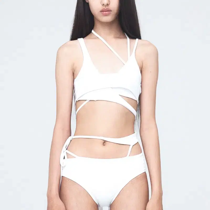 [새상품/ NACHE] WIND LAYERED BIKINI WHITE