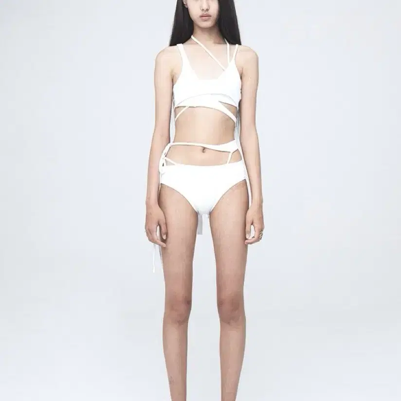 [새상품/ NACHE] WIND LAYERED BIKINI WHITE