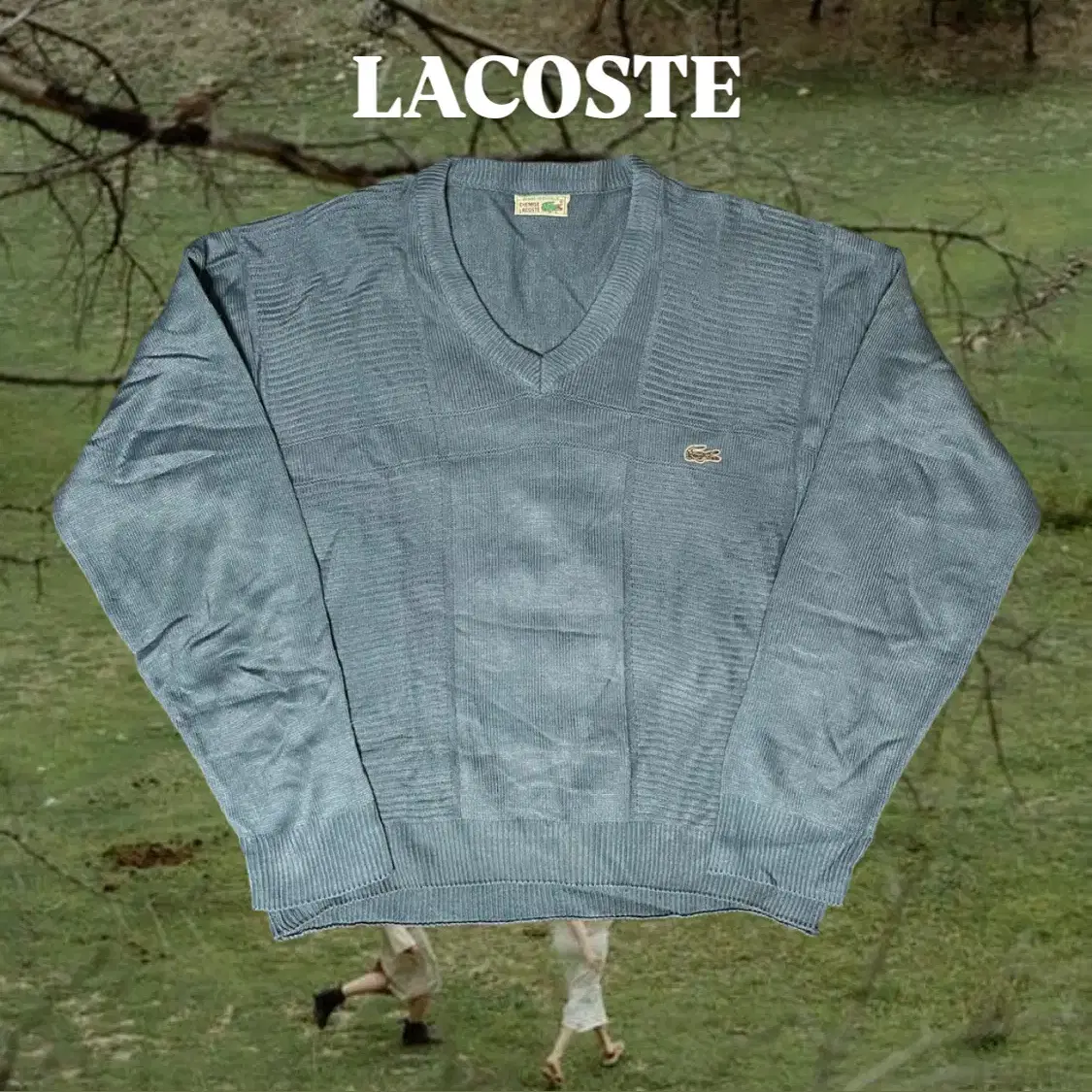 LACOSTE 브이넥 니트