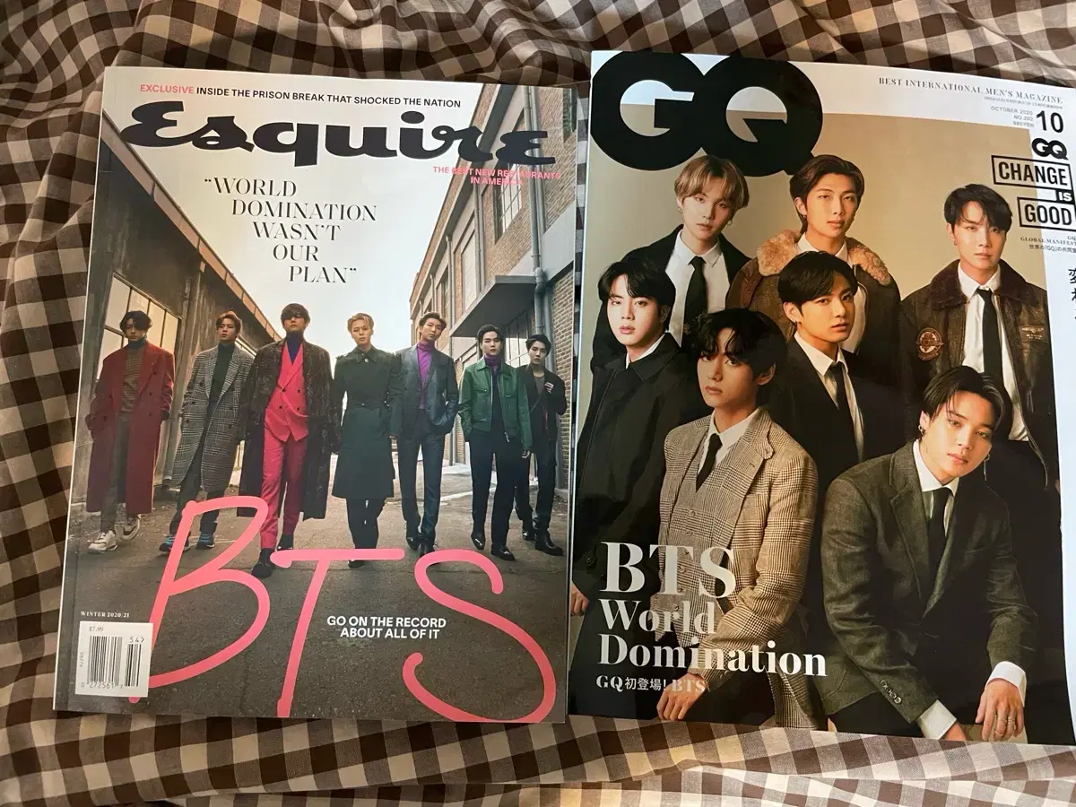 방탄 GQ 일본, 에스콰이어 usa