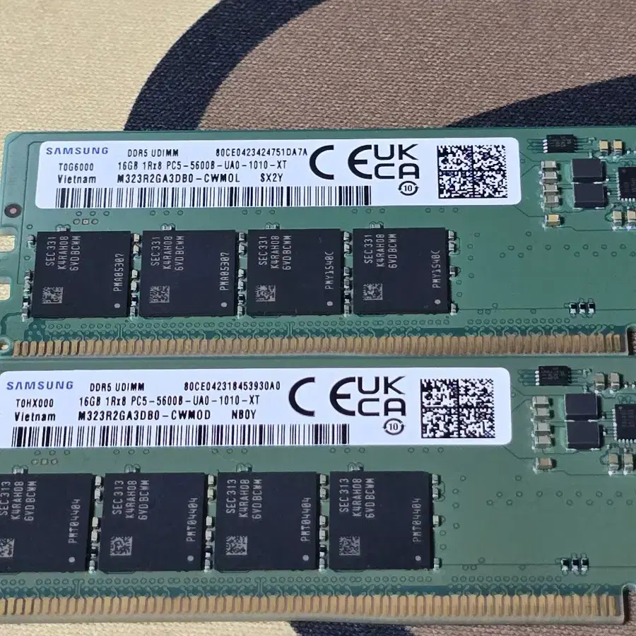 삼성 ddr5 5600B 32GB (16GB 2개) 램 판매합니다