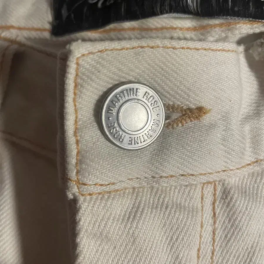 Martine Rose white logo denim 화이트 데님